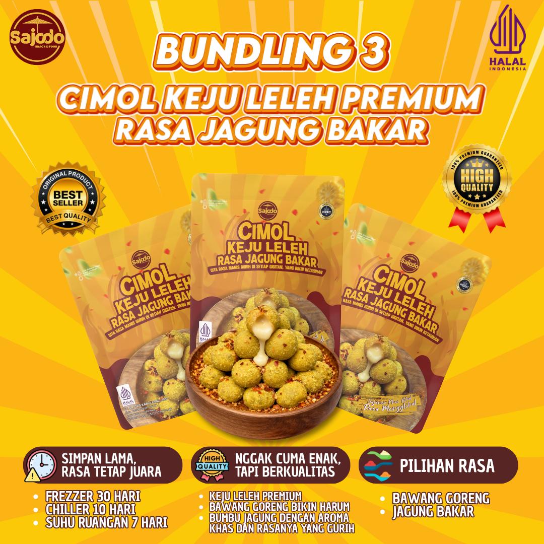 Cimol Keju Jagung Bakar - Sajodo Snack & Food
