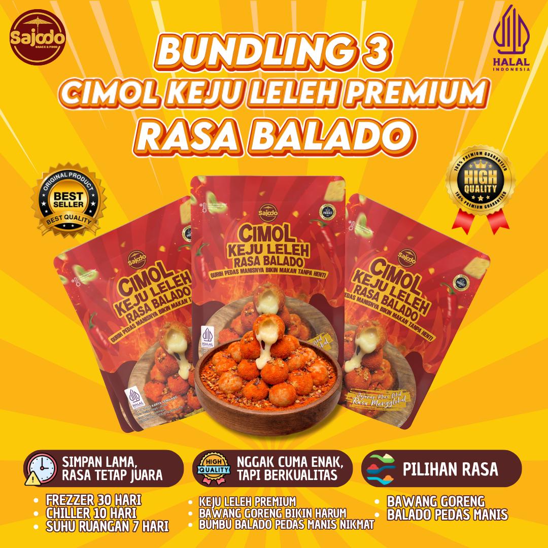 Cimol Keju Balado - Sajodo Snack & Food