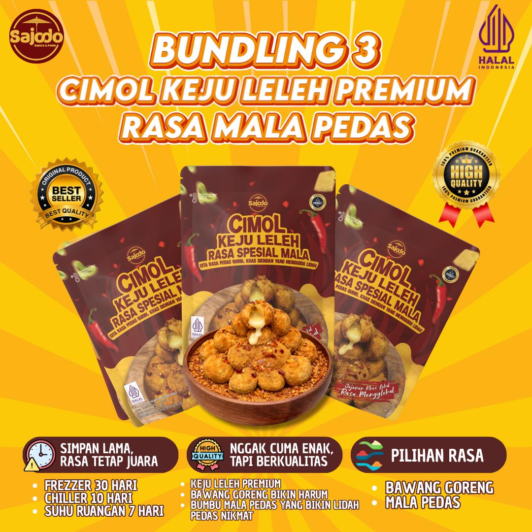 Cimol Keju Mala - Sajodo Snack & Food